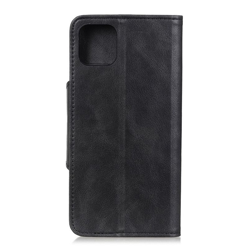 Flip Case Samsung Galaxy S20 Plus / S20 Plus 5G Punainen Musta Keinonahkaa