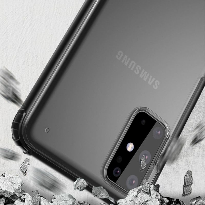 Kuori Samsung Galaxy S20 Plus / S20 Plus 5G Punainen Musta Kutoa Värillisillä Reunoilla