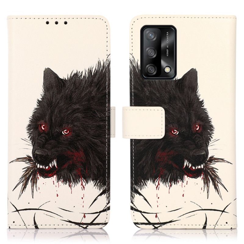 Flip Kotelot Oppo A74 4g Hungry Wolf