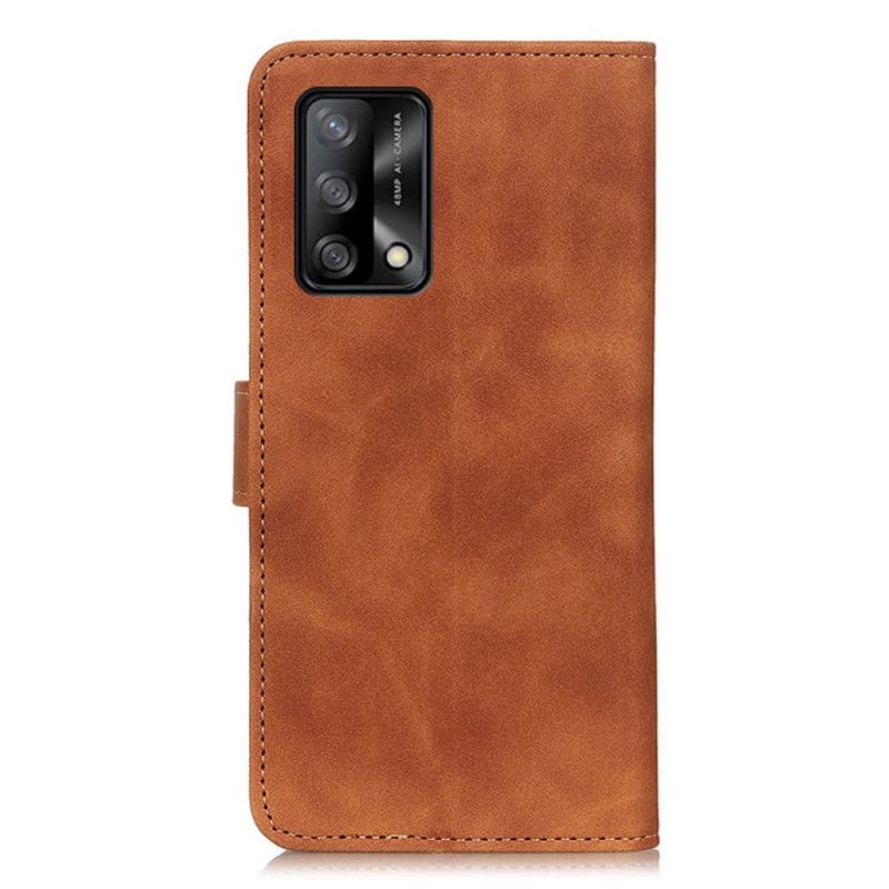 Flip Kotelot Oppo A74 4g Khazneh Vintage Leather Effect