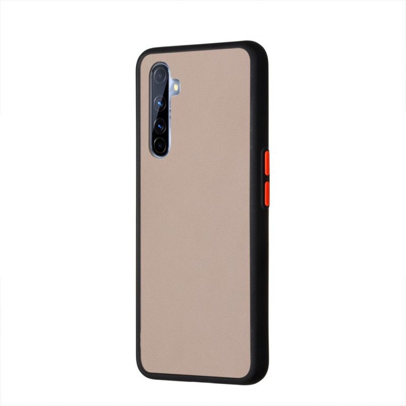 Case Kuoret Realme X50 Pro Valkoinen Musta Puhelinkuoret Hybridisilikonivanteen Muotoilu