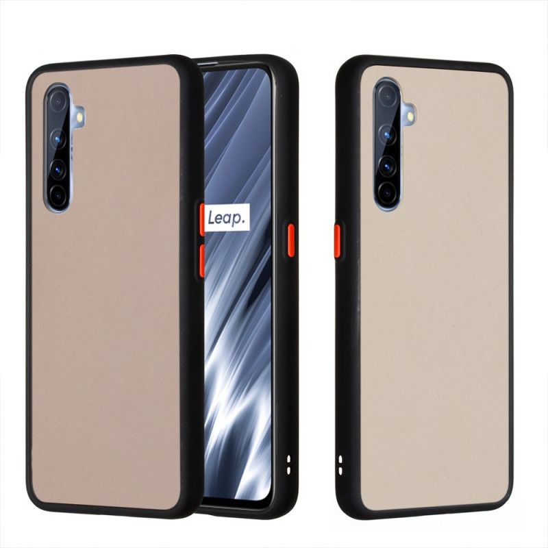 Case Kuoret Realme X50 Pro Valkoinen Musta Puhelinkuoret Hybridisilikonivanteen Muotoilu