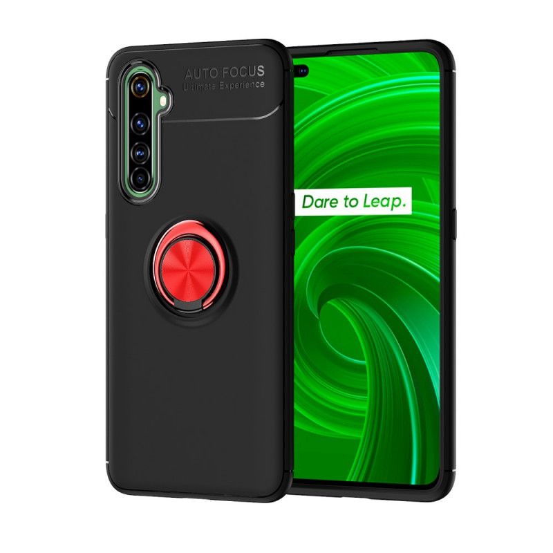 Kuori Realme X50 Pro Tummanpunainen Musta Magneettirengas Suojakuori