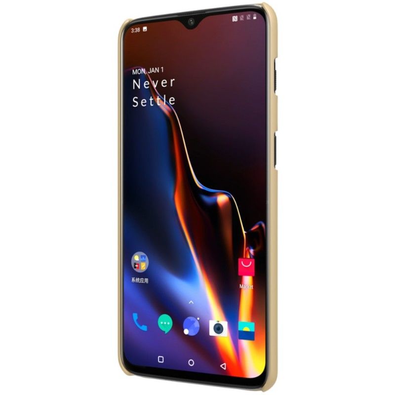 Case Kuoret OnePlus 6T Kulta Musta Puhelinkuoret Jäykkä Himmeä Nillkin