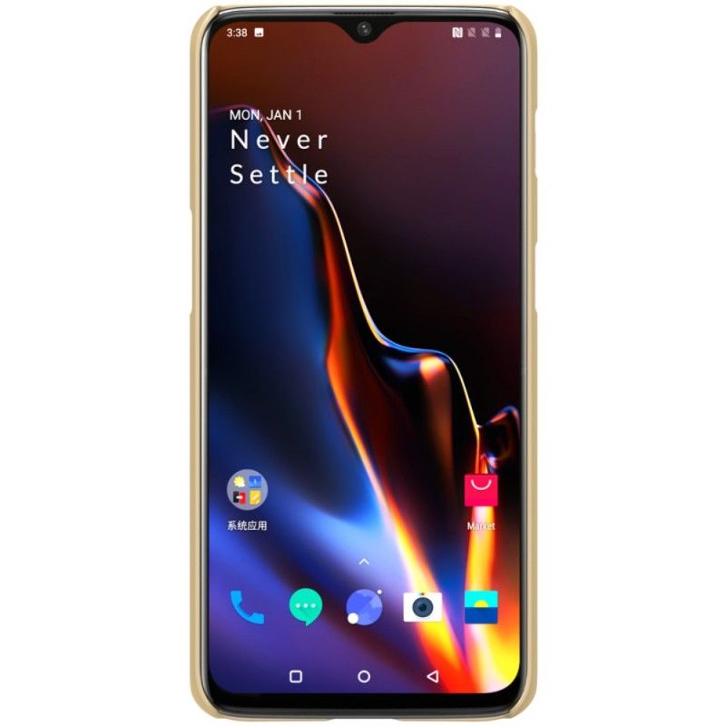 Case Kuoret OnePlus 6T Kulta Musta Puhelinkuoret Jäykkä Himmeä Nillkin