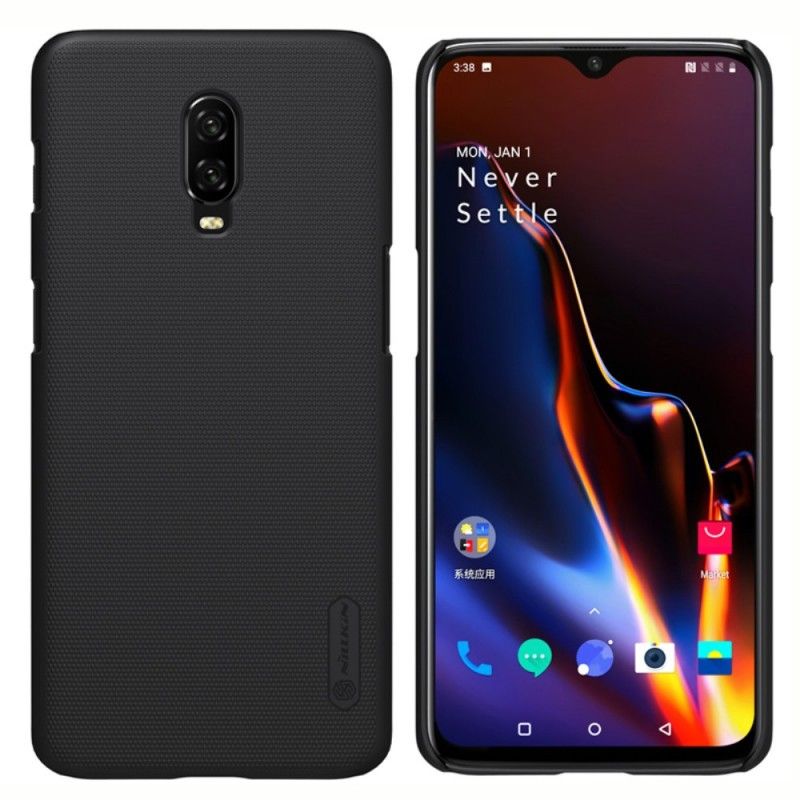 Case Kuoret OnePlus 6T Kulta Musta Puhelinkuoret Jäykkä Himmeä Nillkin