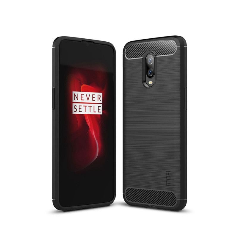 Kuori OnePlus 6T Harmaa Musta Mofi Harjattu Hiilikuitu