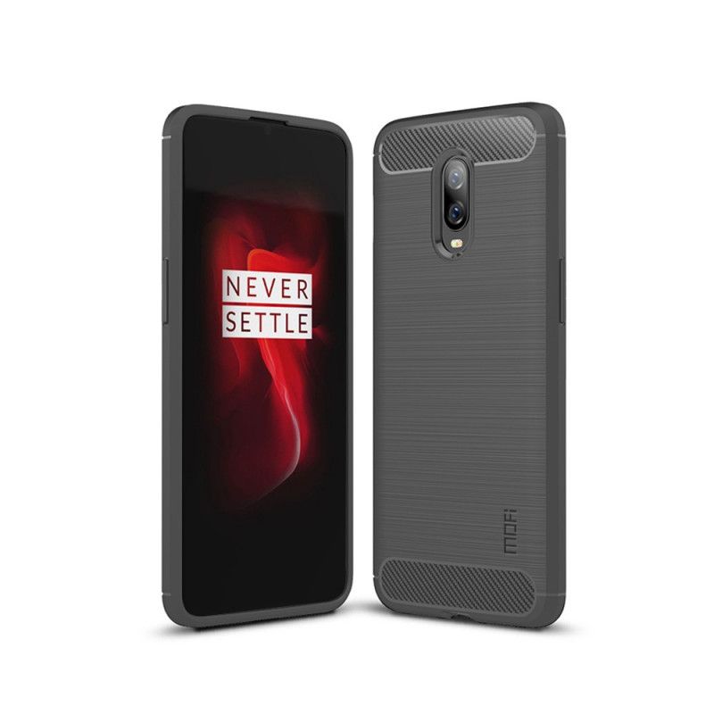 Kuori OnePlus 6T Harmaa Musta Mofi Harjattu Hiilikuitu