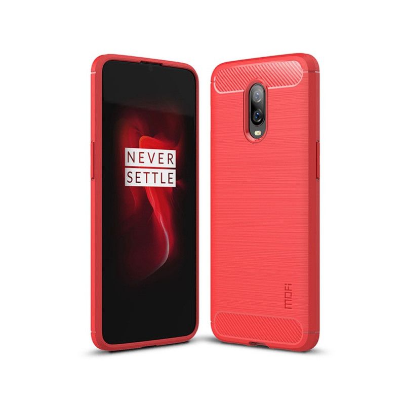 Kuori OnePlus 6T Harmaa Musta Mofi Harjattu Hiilikuitu