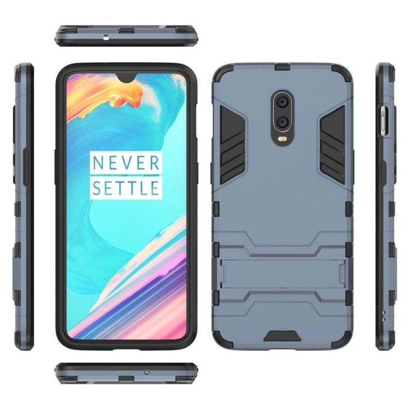 Kuori OnePlus 6T Punainen Musta Erittäin Kestävä Kieli Suojakuori