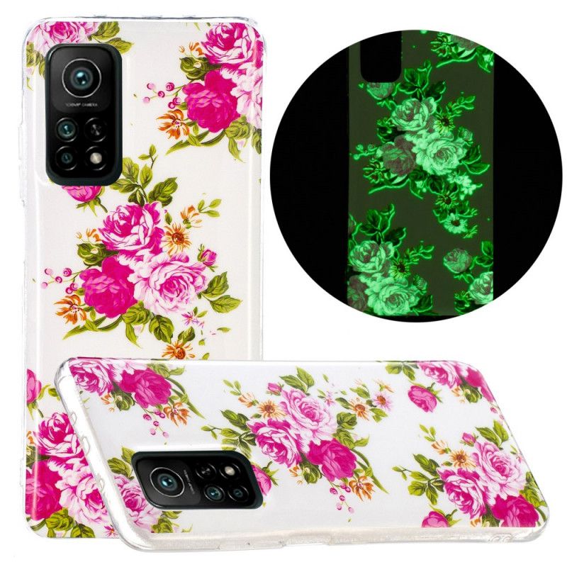 Case Kuoret Xiaomi Mi 10T / 10T Pro Puhelinkuoret Fluoresoivat Vapauden Kukat