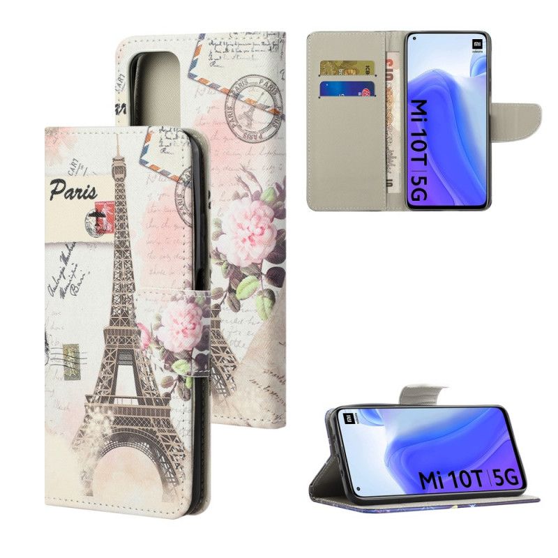 Kotelot Xiaomi Mi 10T / 10T Pro Retro Eiffel-Torni