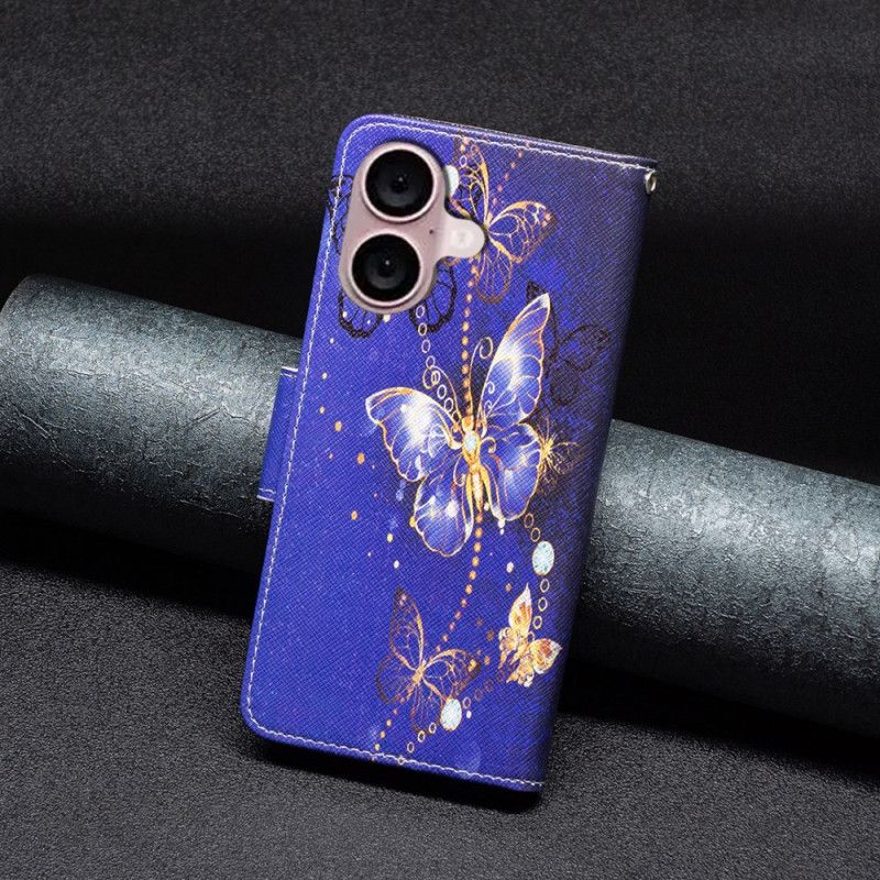 Kuoret iPhone 16 Plus Purppuraperhosia