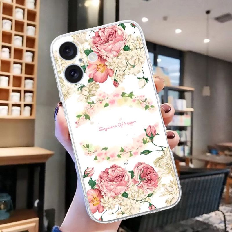 Kuori iPhone 16 Plus Vintage Ruusut