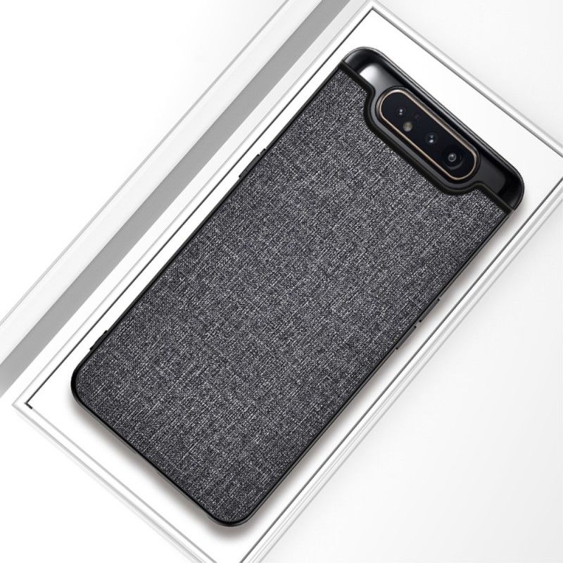 Case Kuoret Samsung Galaxy A80 / A90 Harmaa Musta Puhelinkuoret Kankaan Rakenne