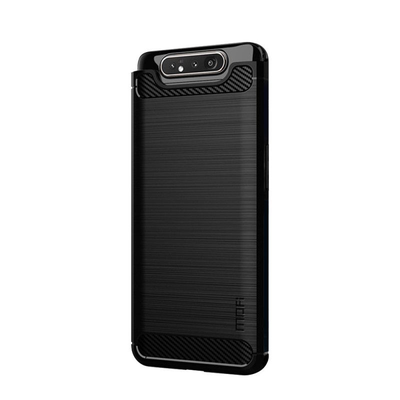 Case Kuoret Samsung Galaxy A80 / A90 Harmaa Musta Puhelinkuoret Mofi Harjattu Hiilikuitu