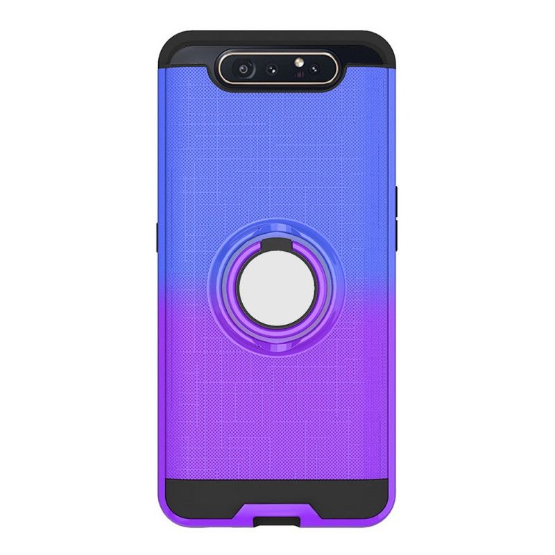 Case Kuoret Samsung Galaxy A80 / A90 Magenta Valkoinen Puhelinkuoret Gradienttivärirenkaalla