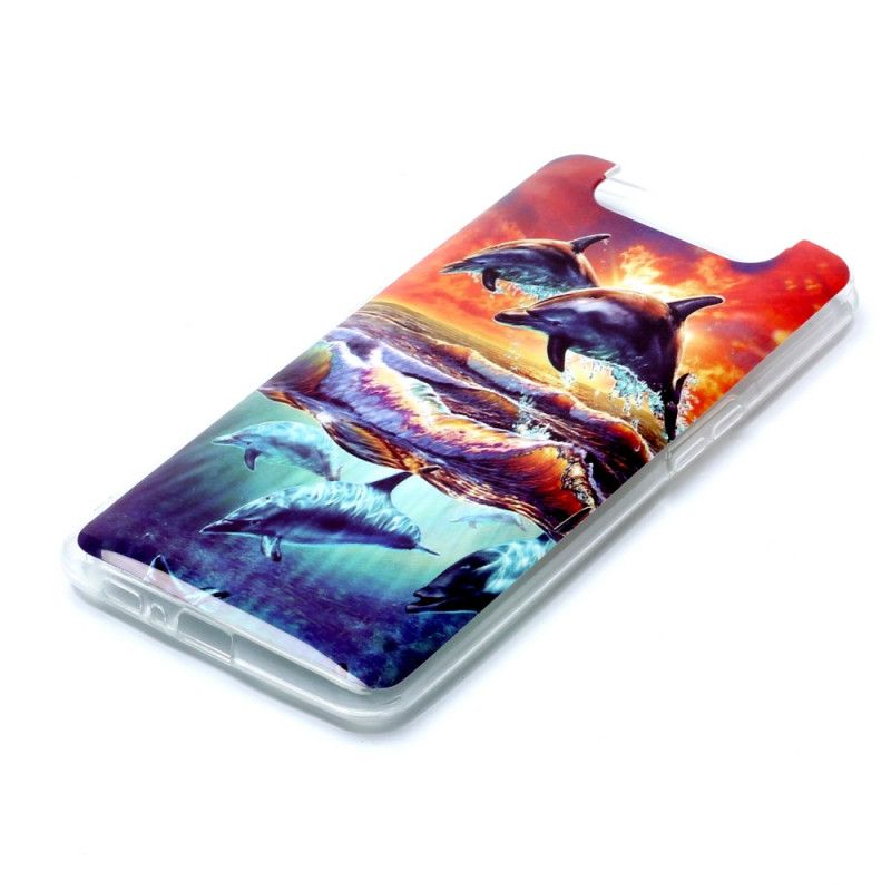 Case Kuoret Samsung Galaxy A80 / A90 Puhelinkuoret Delfiinit Luonnossa