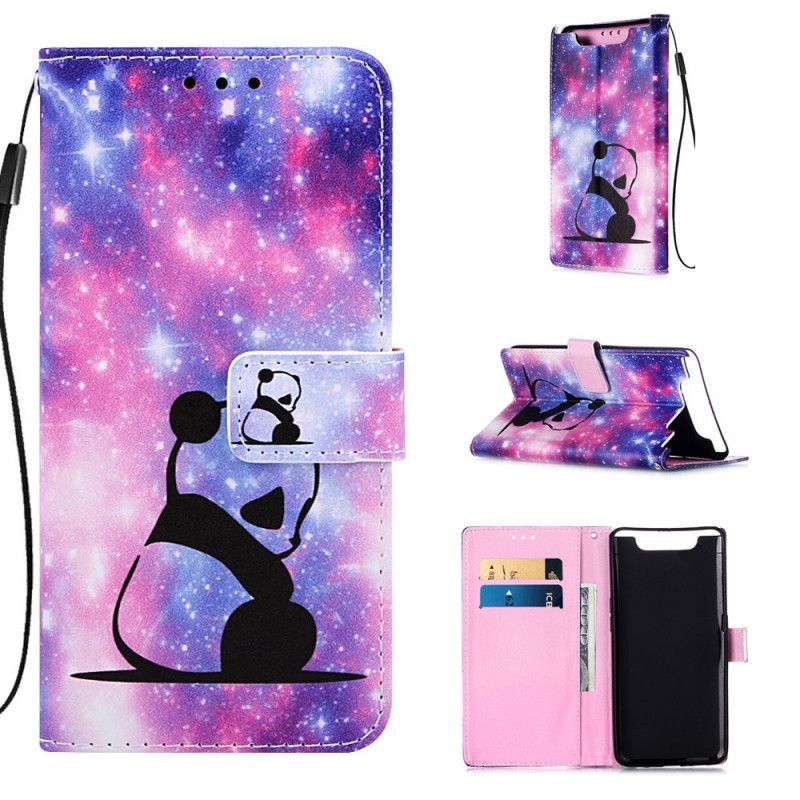 Flip Case Samsung Galaxy A80 / A90 Galaksin Panda