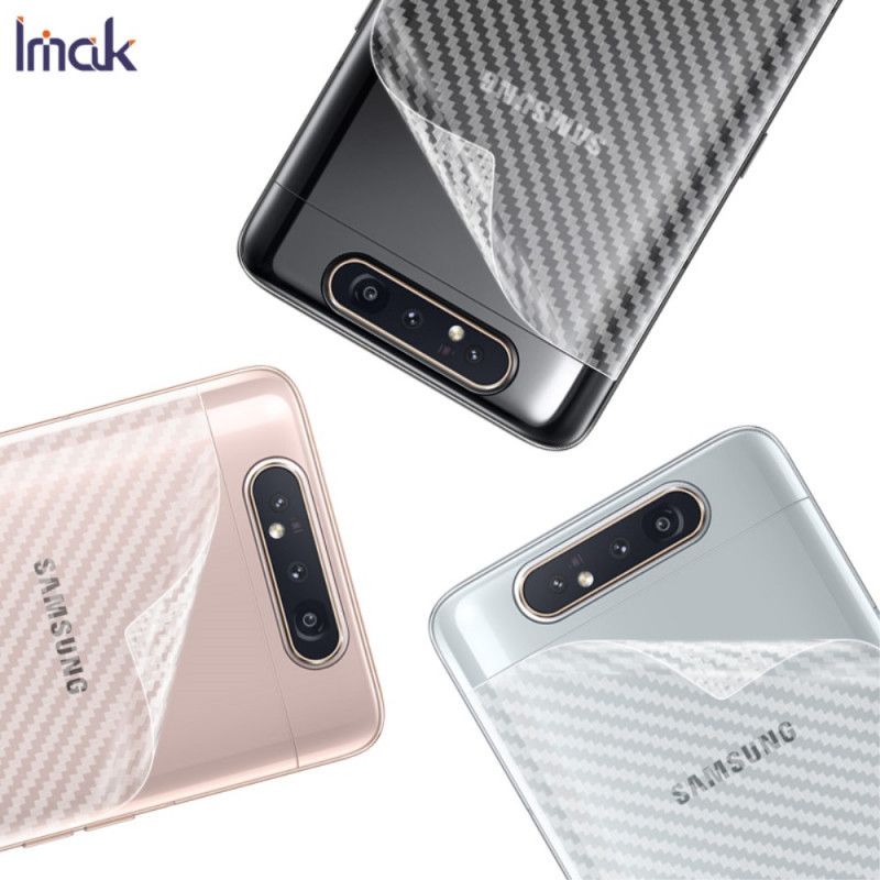 Takasuojakalvo Samsung Galaxy A80 / A90 Carbon Imak -Tyyliin