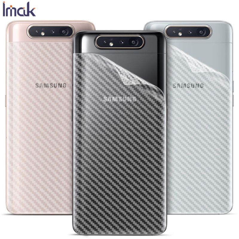 Takasuojakalvo Samsung Galaxy A80 / A90 Carbon Imak -Tyyliin