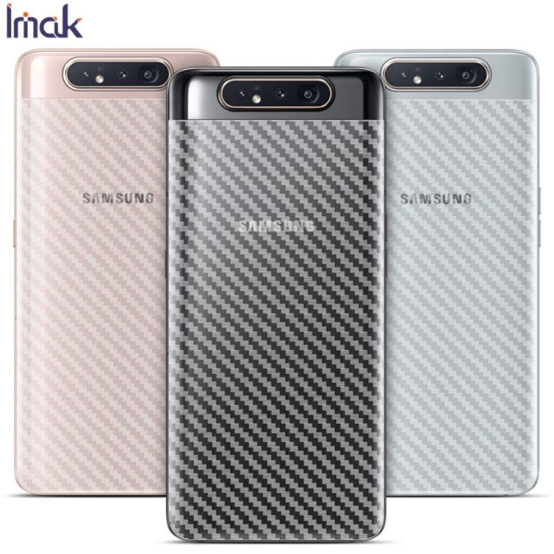 Takasuojakalvo Samsung Galaxy A80 / A90 Carbon Imak -Tyyliin