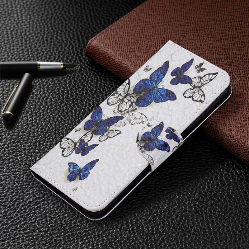 Flip Kotelot Samsung Galaxy M32 Butterflies Kings Suojakuori