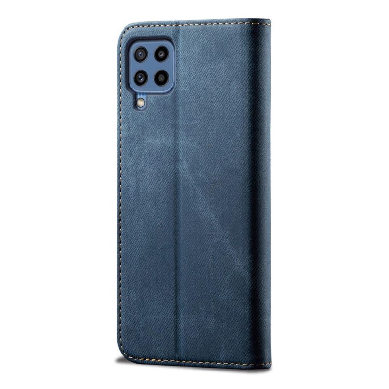 Flip Kotelot Samsung Galaxy M32 Denim Kangas Suojakuori