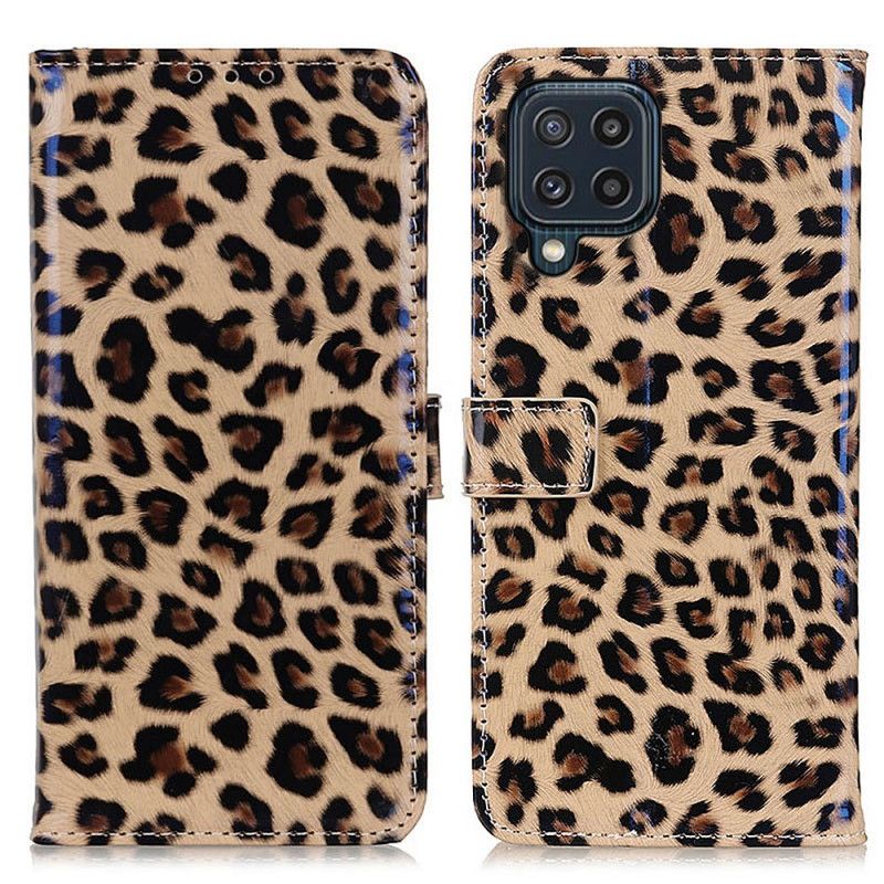 Flip Kotelot Samsung Galaxy M32 Leopard