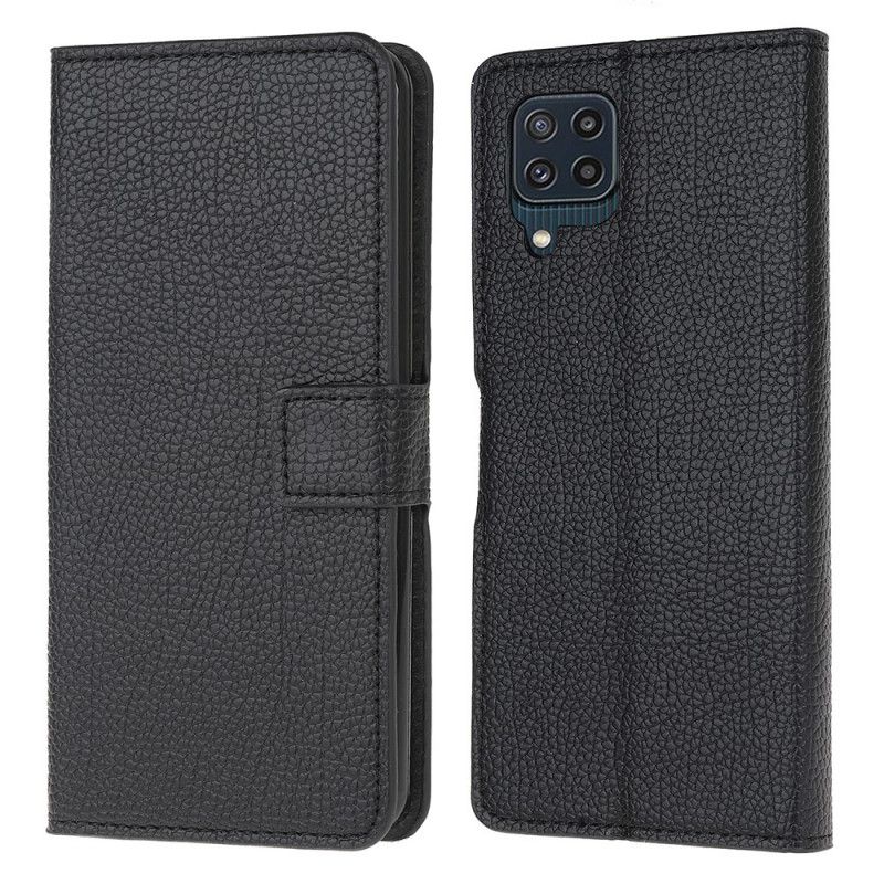 Flip Kotelot Samsung Galaxy M32 Litchi Grain Leather Effect Suojakuori