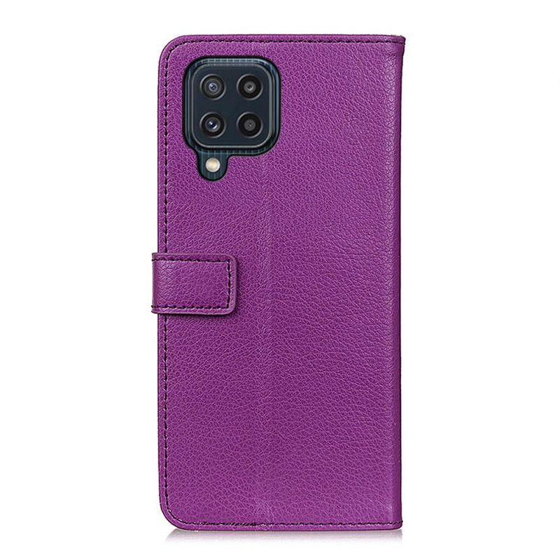 Flip Kotelot Samsung Galaxy M32 Litchi Premium Faux Leather Suojakuori