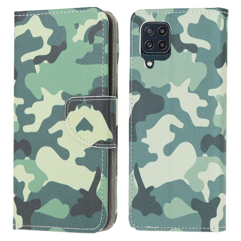 Flip Kotelot Samsung Galaxy M32 Military Camouflage