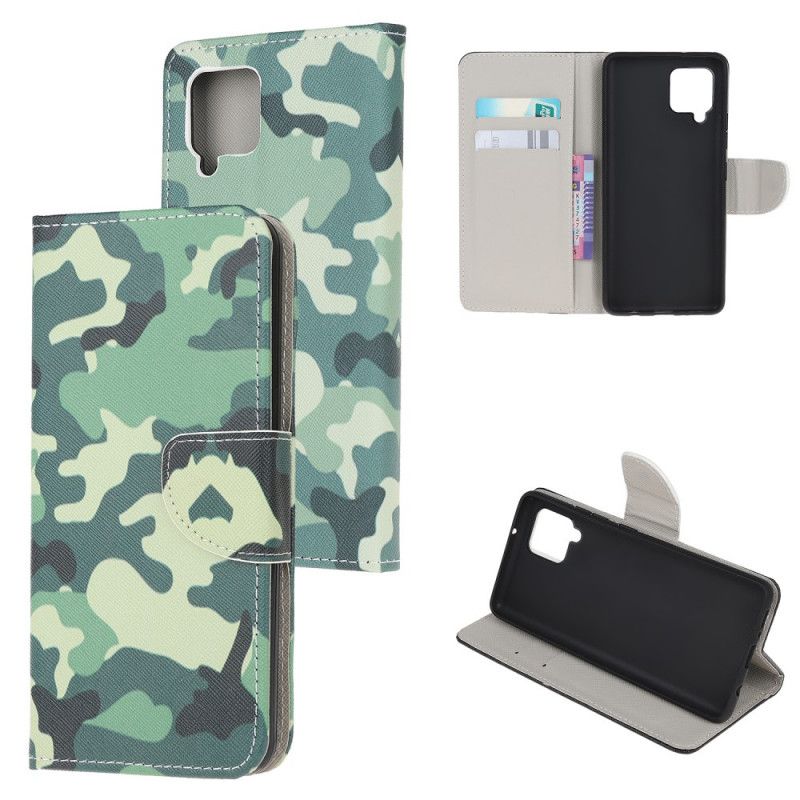 Flip Kotelot Samsung Galaxy M32 Military Camouflage