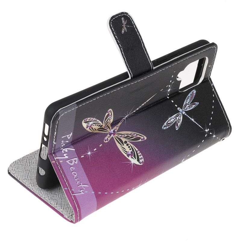 Flip Kotelot Samsung Galaxy M32 Thong Dragonflies Suojakuori