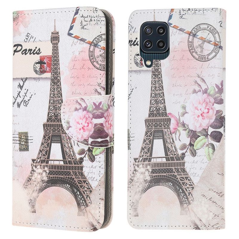 Kotelot Samsung Galaxy M32 Puhelinkuoret Retro Eiffel-torni