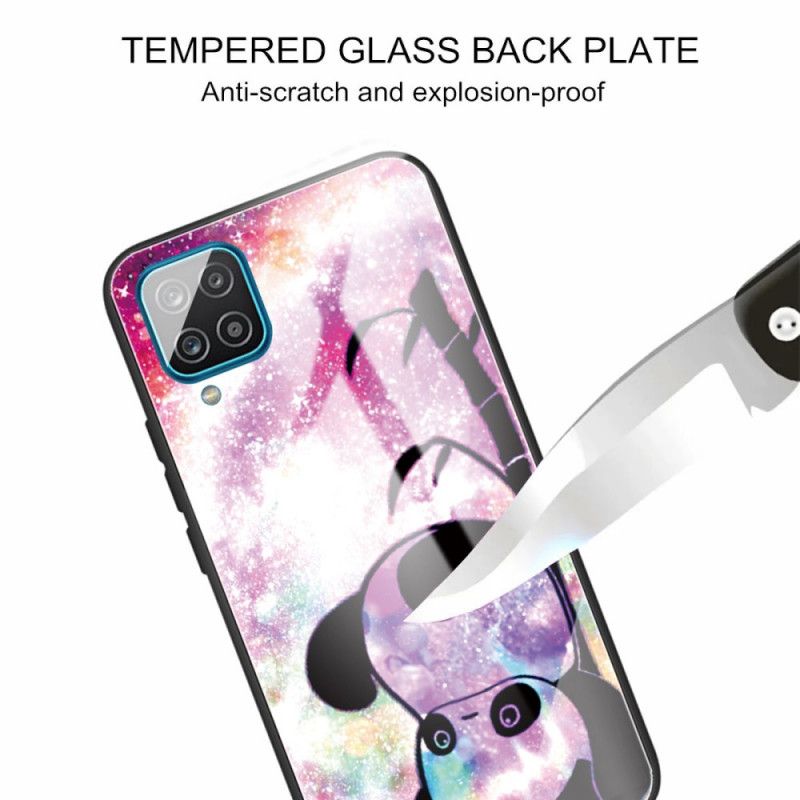 Kuori Samsung Galaxy M32 Panda Tempered Glass