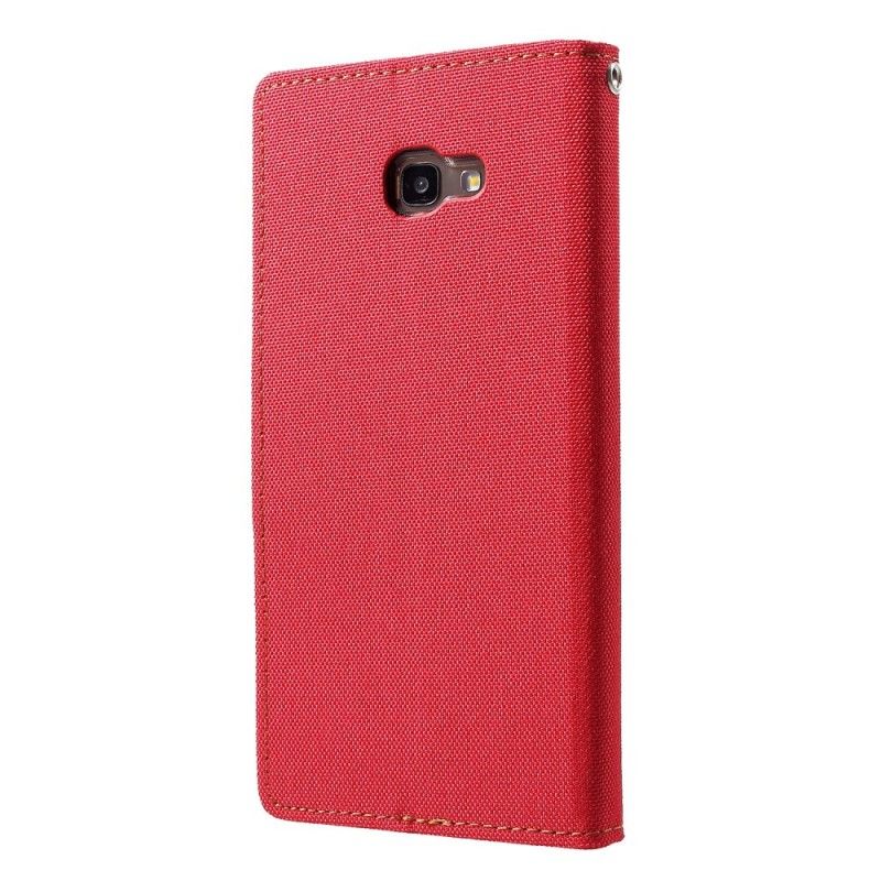 Flip Case Samsung Galaxy J4 Plus Syaani Kaksisävyinen Elohopeakangas