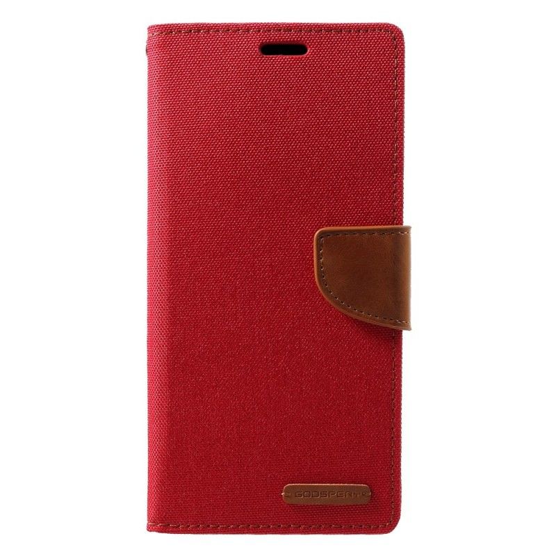 Flip Case Samsung Galaxy J4 Plus Syaani Kaksisävyinen Elohopeakangas