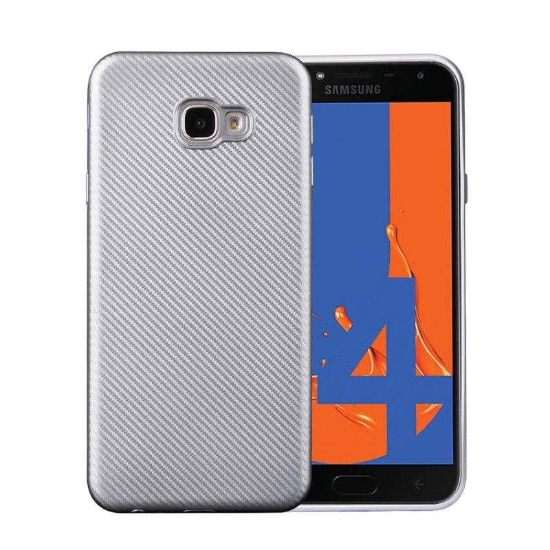 Kuori Samsung Galaxy J4 Plus Musta Luistamaton Kudottu