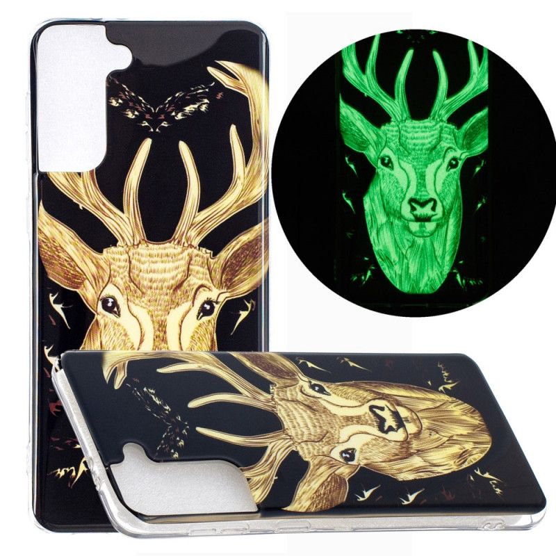 Case Kuoret Samsung Galaxy S21 Plus 5G Puhelinkuoret Fluoresoiva Majesteettinen Peura