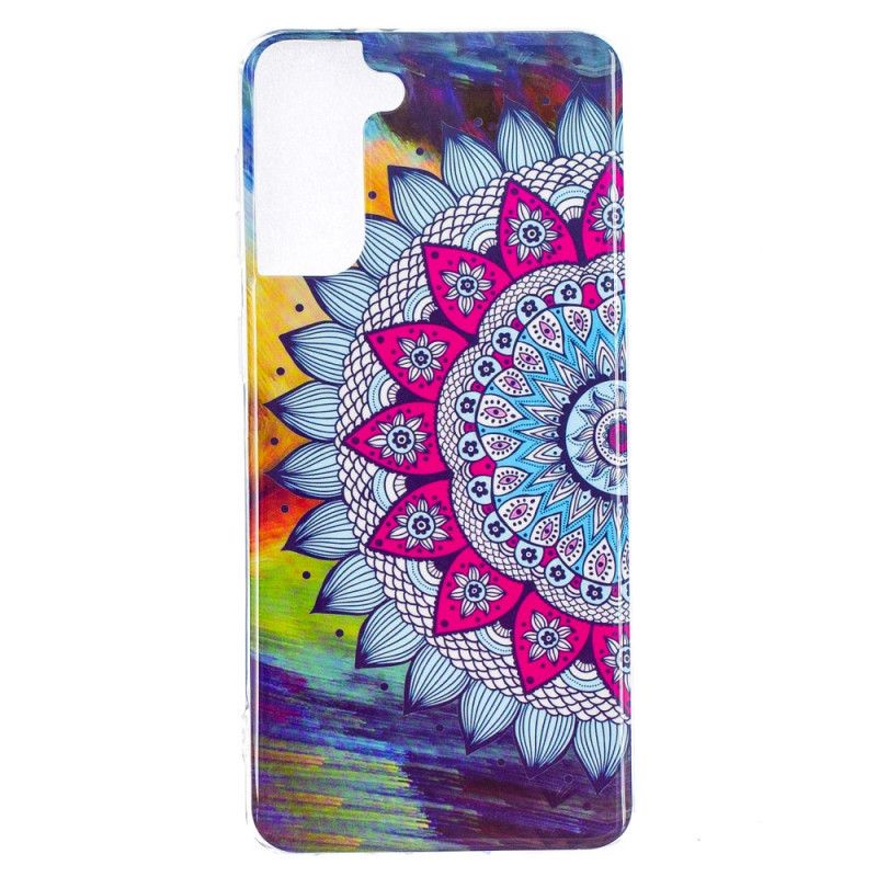 Case Kuoret Samsung Galaxy S21 Plus 5G Puhelinkuoret Fluoresoiva Värillinen Mandala