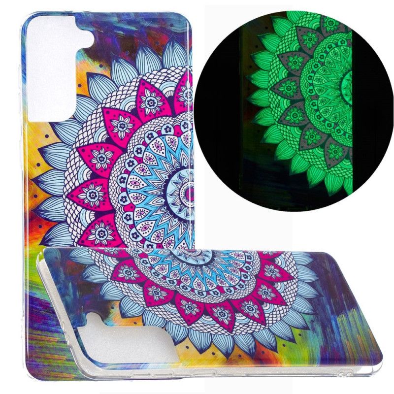 Case Kuoret Samsung Galaxy S21 Plus 5G Puhelinkuoret Fluoresoiva Värillinen Mandala