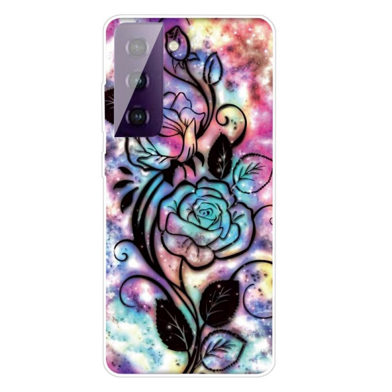 Case Kuoret Samsung Galaxy S21 Plus 5G Puhelinkuoret Graafinen Kukka