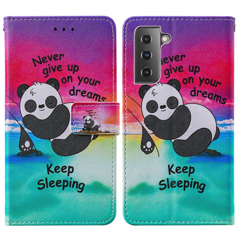 Kotelot Samsung Galaxy S21 Plus 5G Nukkuva Panda