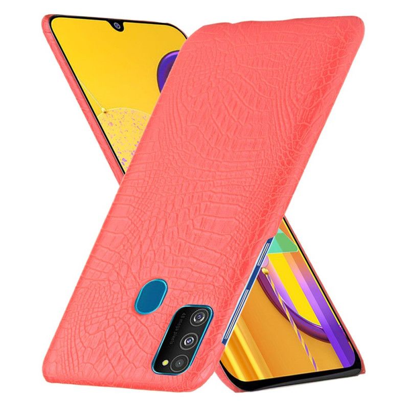 Case Kuoret Samsung Galaxy M21 Valkoinen Musta Puhelinkuoret Krokotiilin Ihovaikutus