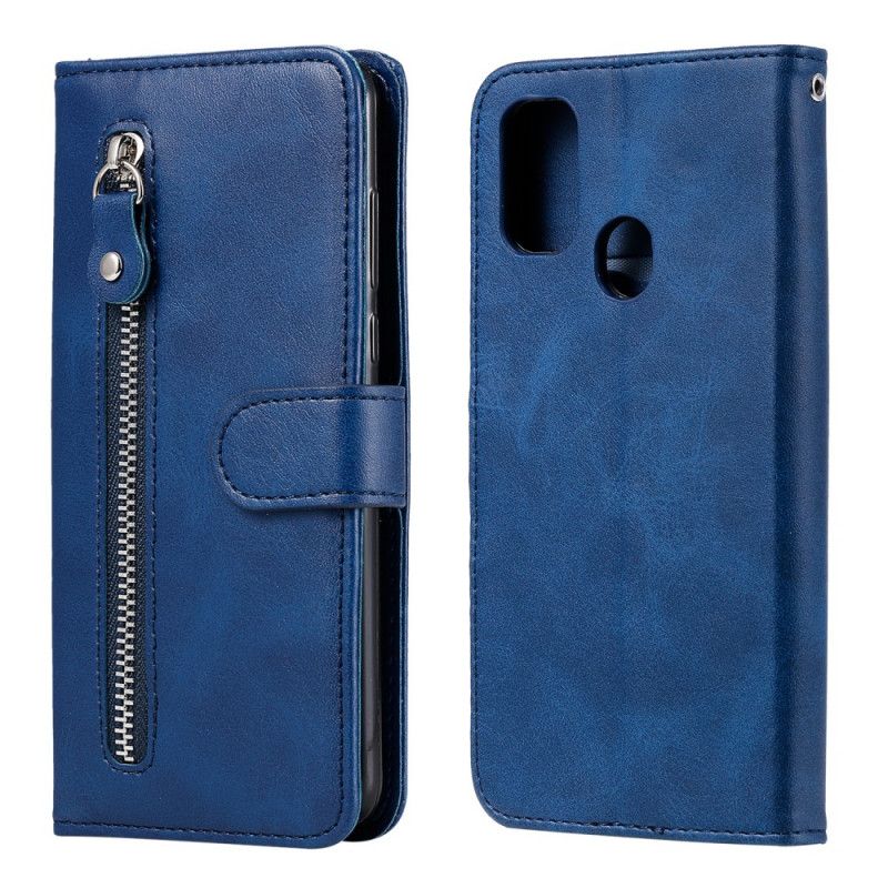 Flip Case Samsung Galaxy M21 Punainen Musta Vintage-Kukkaro