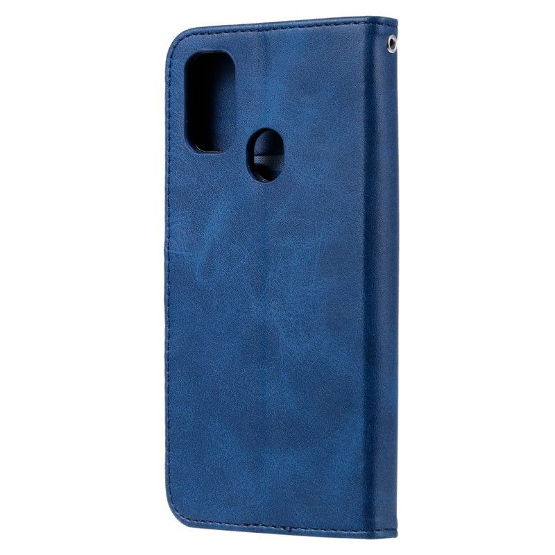 Flip Case Samsung Galaxy M21 Punainen Musta Vintage-Kukkaro