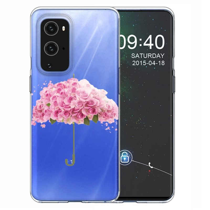 Kuori OnePlus 9 Sateenvarjo Ruusuissa