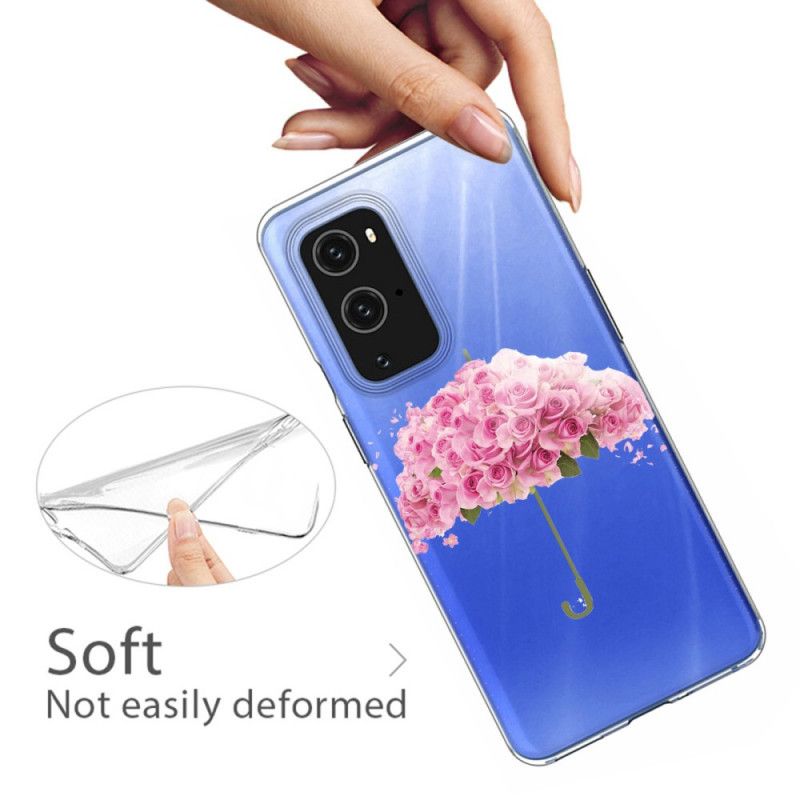 Kuori OnePlus 9 Sateenvarjo Ruusuissa