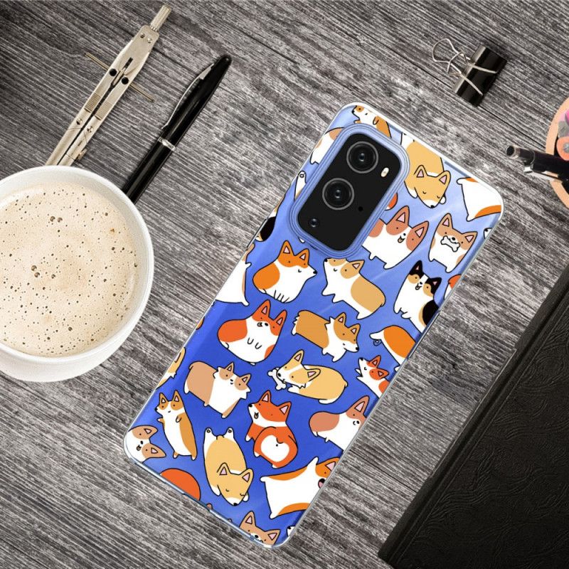 Kuori OnePlus 9 Useita Koiria Suojakuori